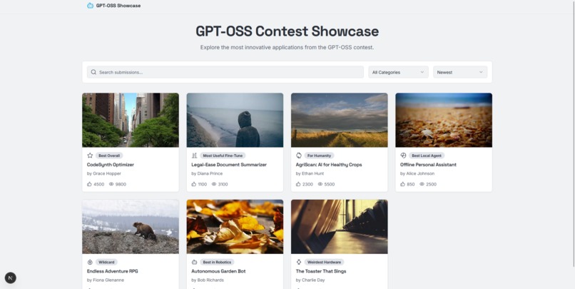 GPT-OSS Showcase – screenshot 1