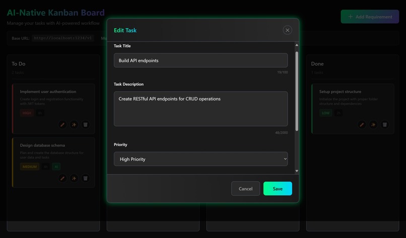 Neon-Kanban – screenshot 2