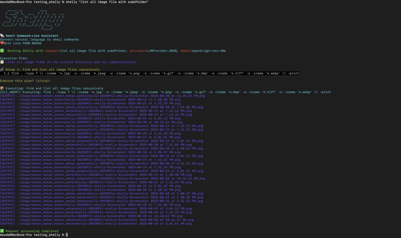 Shelly - Smart Command-Line Assistant – screenshot 2