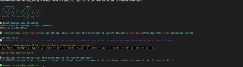 Shelly - Smart Command-Line Assistant – screenshot 3