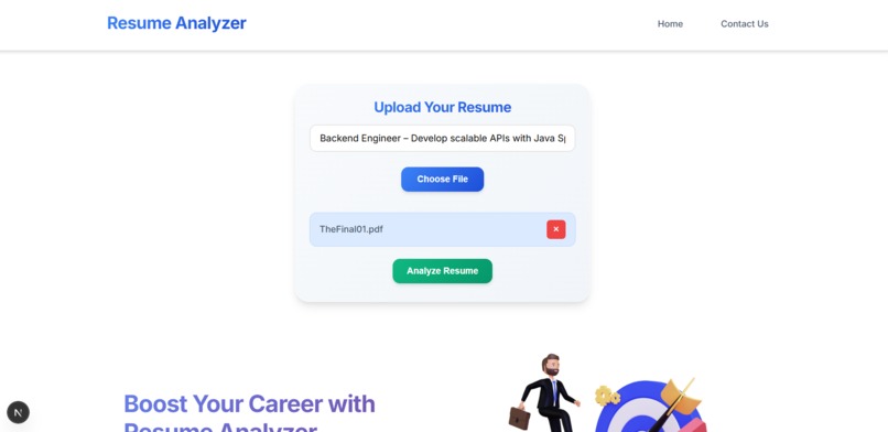 Resume Analyzer – screenshot 1