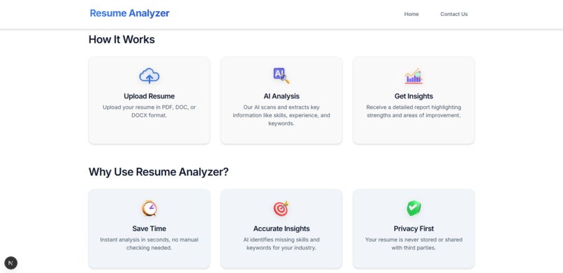 Resume Analyzer – screenshot 3