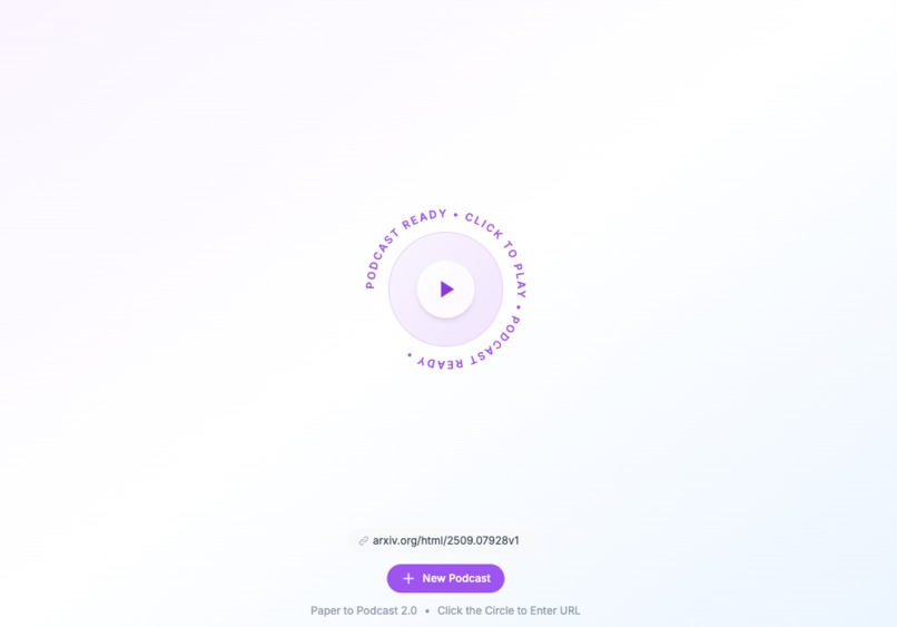Paper to Podcast 2.0 – screenshot 3