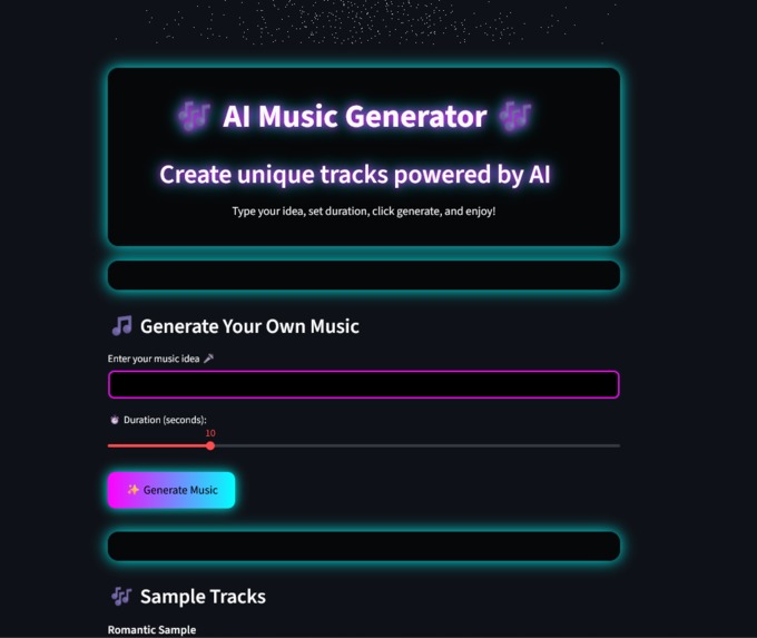 AI Music Generator – screenshot 1