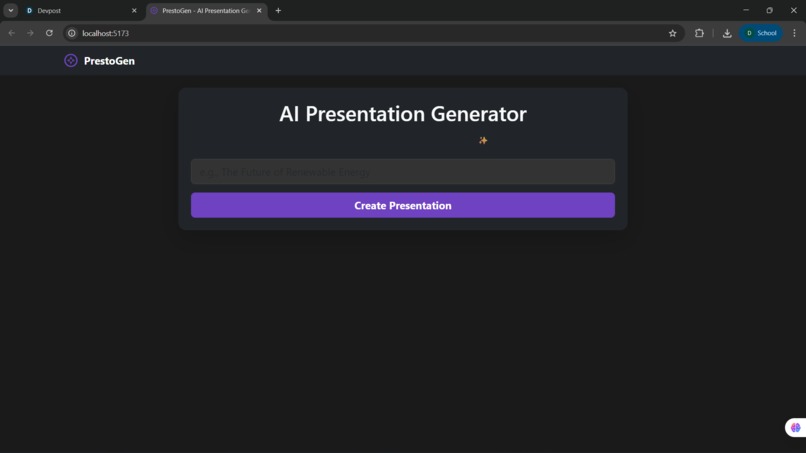 PrestoGen – screenshot 1