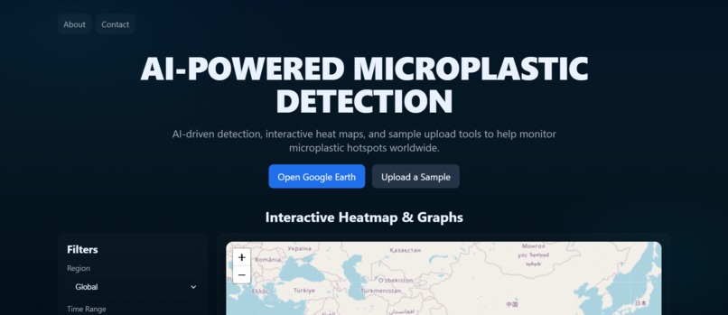 AI-Powered Microplastic Detection & Monitoring System – screenshot 1