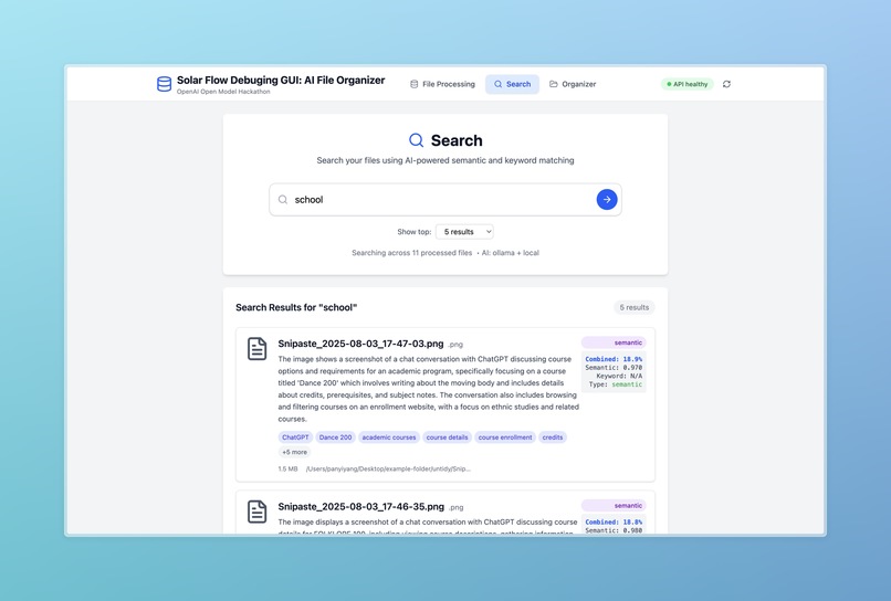 Solar Flow -- A file organization master – screenshot 2