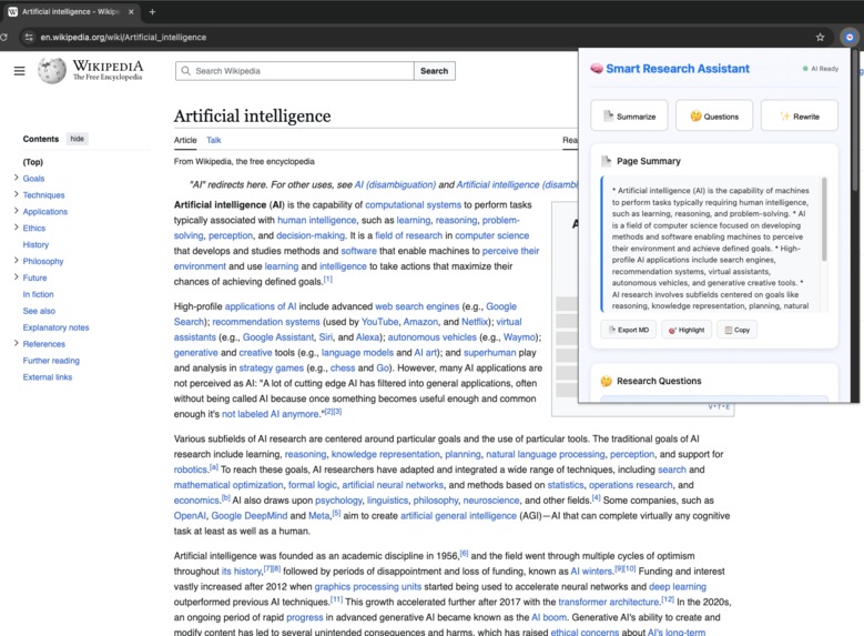 Smart Research Assistant – screenshot 4