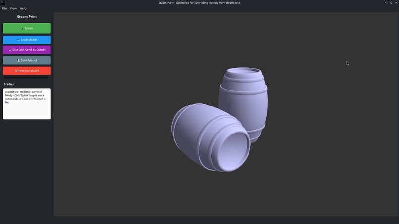 Steam Print: Optimized 3D Printing from Steam Deck – screenshot 2