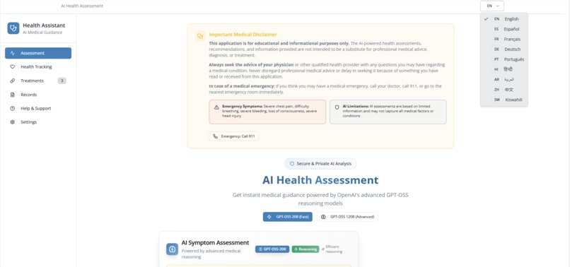 Global Health Assistant  – screenshot 1