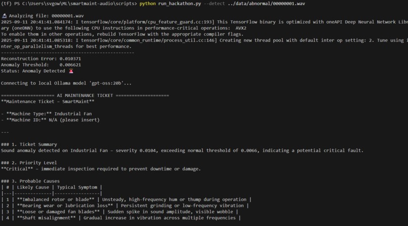 SmartMaint: AI-Powered Industrial Sound Anomaly Detection – screenshot 5