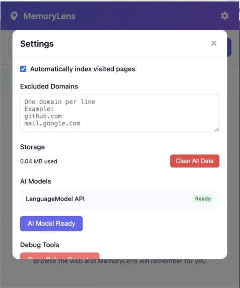MemoryLens – screenshot 3