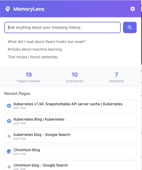 MemoryLens – screenshot 1