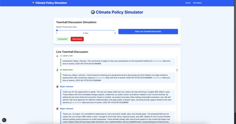 ConvergeAI - Climate Policy Simulator  – screenshot 2