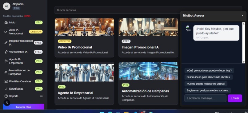 MisyBot AI – screenshot 2