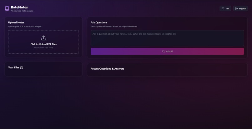 ByteNotes – screenshot 2