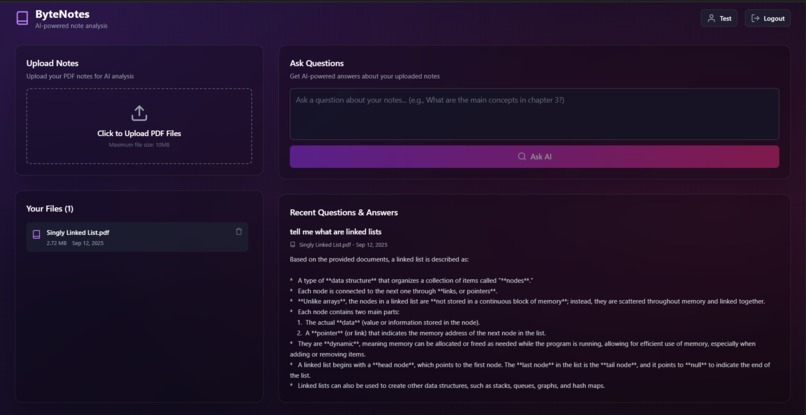 ByteNotes – screenshot 3