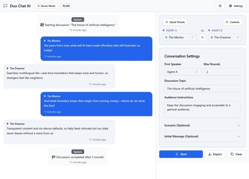 Duo Chat AI – screenshot 1