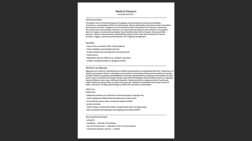 Medical Passport – screenshot 3