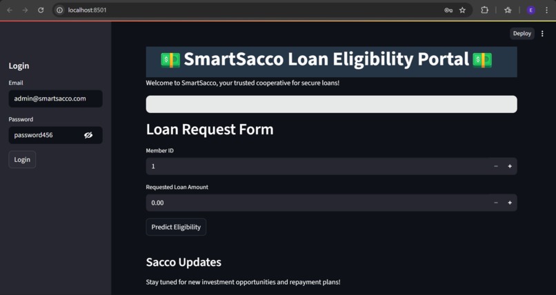 SmartSacco – screenshot 1