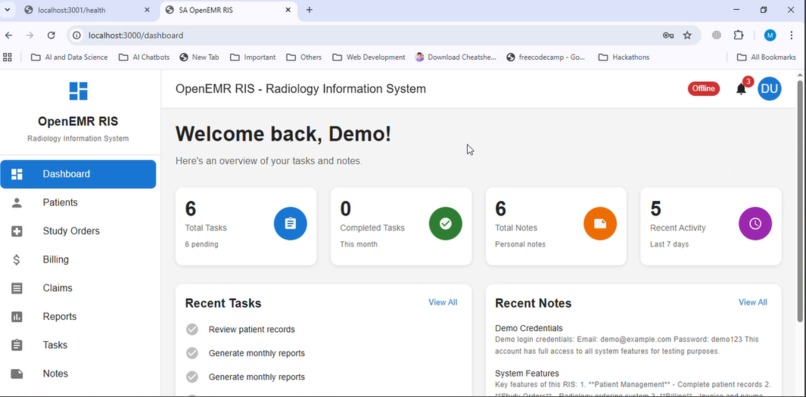 Ubuntu Patient Care: Kiro-Powered RIS/PACS – screenshot 3