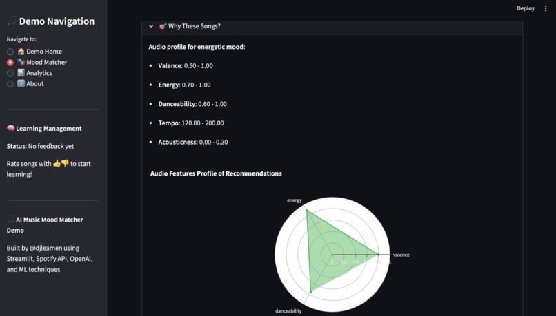 Music Mood Matcher – screenshot 5