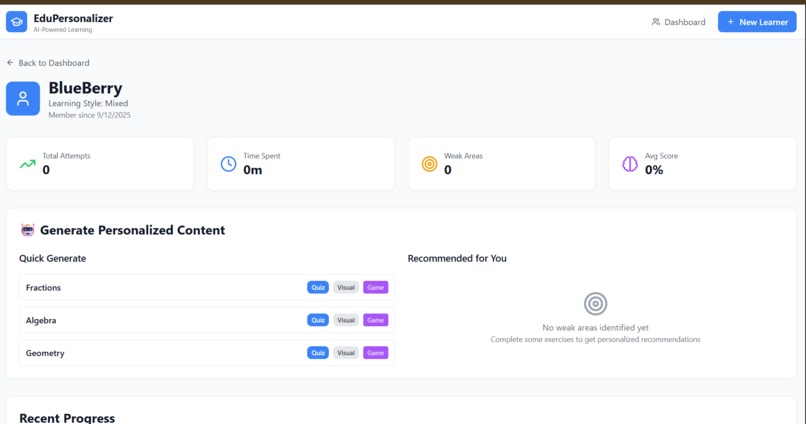 Dynamic Content Personalizer for Education – screenshot 1