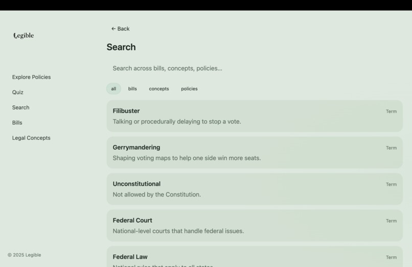 Legible – screenshot 4