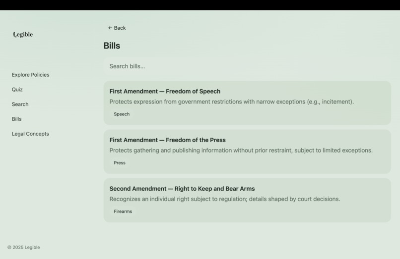 Legible – screenshot 3