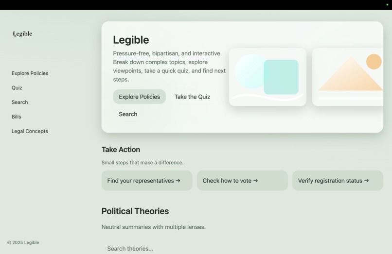 Legible – screenshot 1