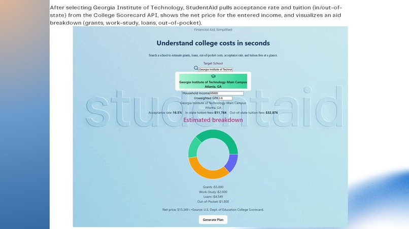 StudentAid: College Cost & Aid Estimator – screenshot 4