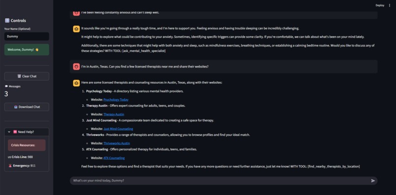 Ai mental health therapist – screenshot 1