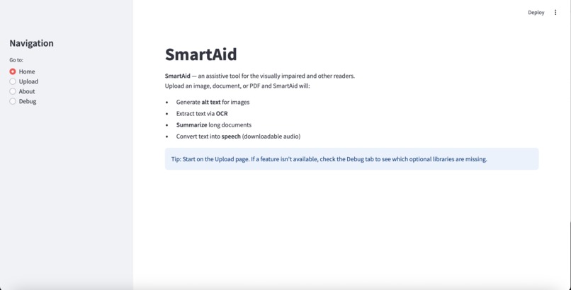 SmartAid – screenshot 1