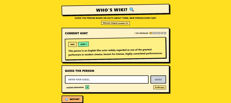 Who's Wiki? – screenshot 1