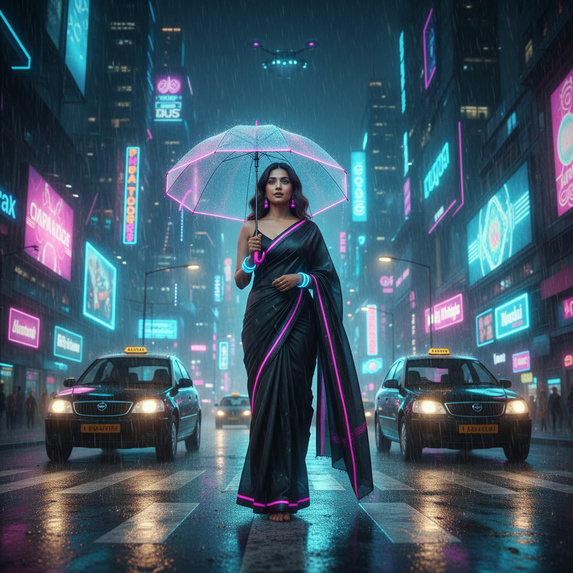 Bombay Afterglow – AI x Human Collaboration – screenshot 2