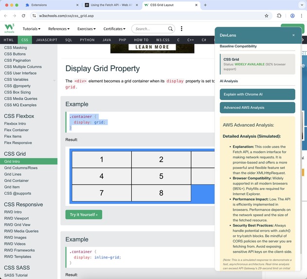 DevLens – screenshot 3