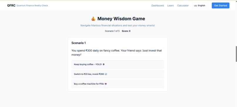 QFRC - Quantum Finance Reality Check – screenshot 3