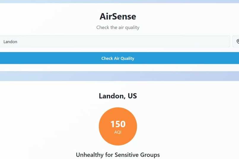 AirSense - Simplifying AQI for everyday decisions.  – screenshot 1