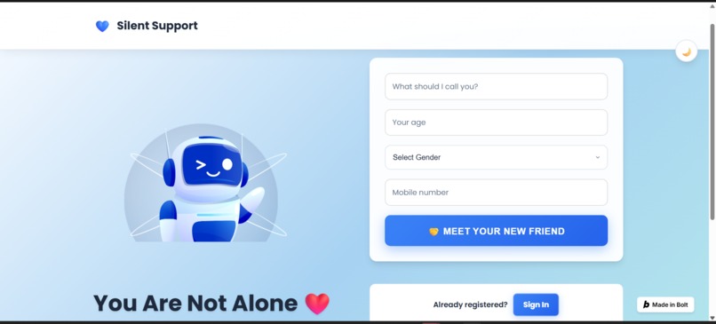 SilentSupport – screenshot 1
