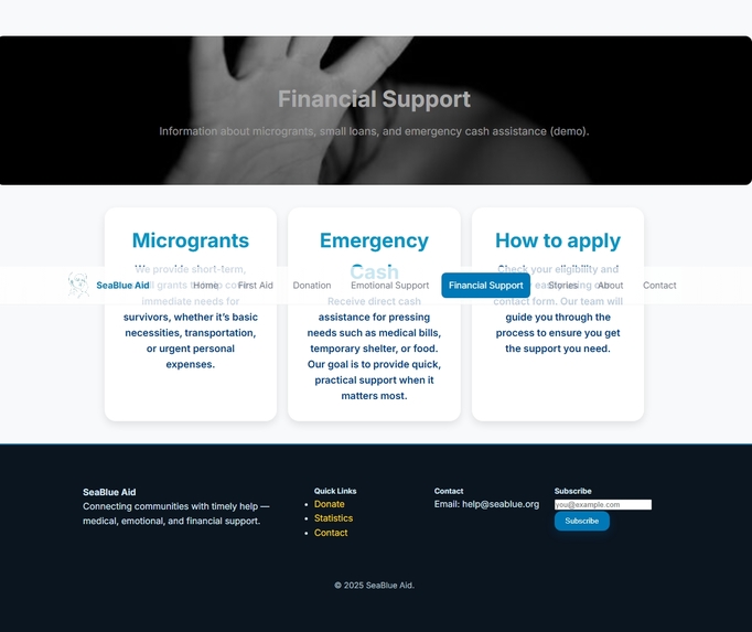 Sea Blue Aid – Acid Attack Survivors Support – screenshot 8