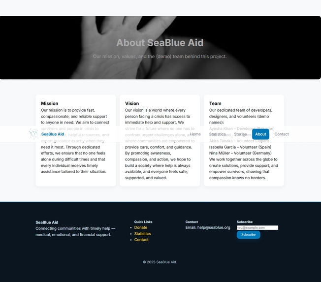 Sea Blue Aid – Acid Attack Survivors Support – screenshot 10