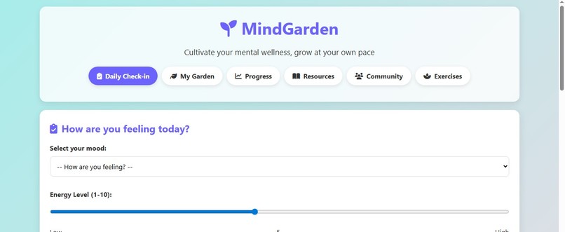 MindGarden – Gamified Mental Health Companion – screenshot 3
