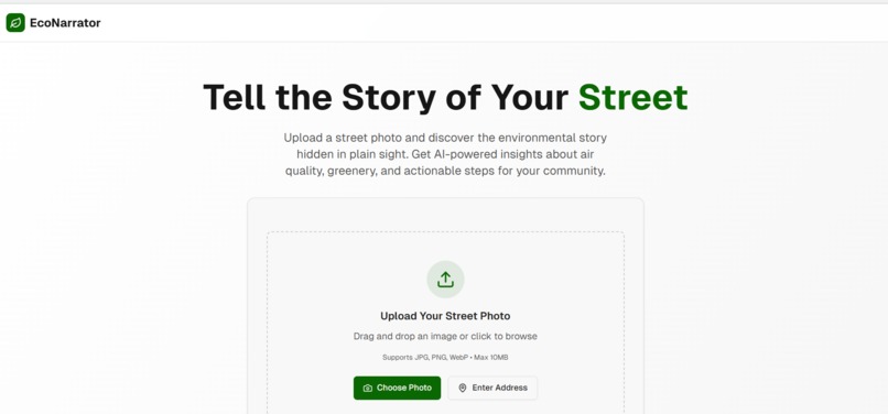 EcoNarrator - Your street, narrated. – screenshot 1