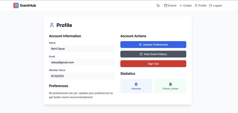 EventHub – screenshot 6