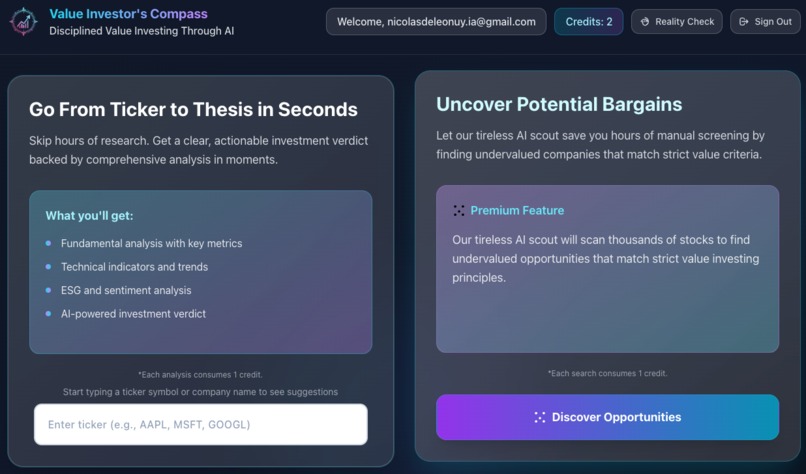 Value Investor's Compass – screenshot 6