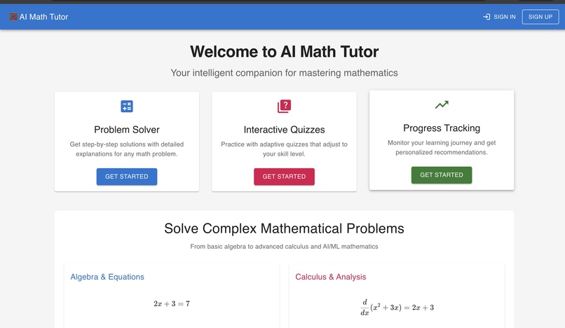 AI Math Tutor – screenshot 1