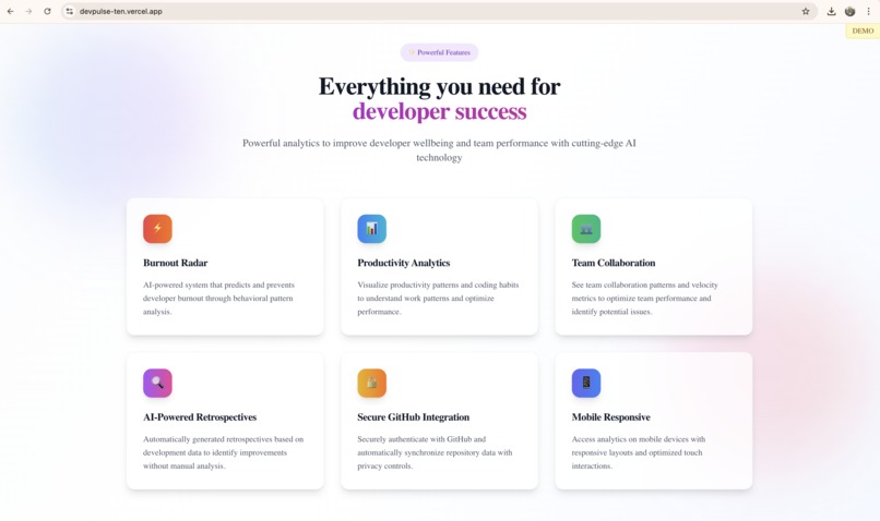 DevPulse – screenshot 7