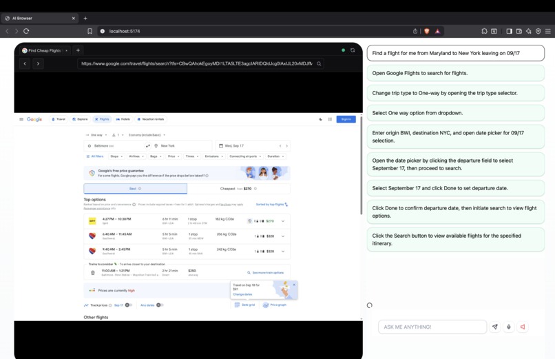 AI Agentic Browser – screenshot 1