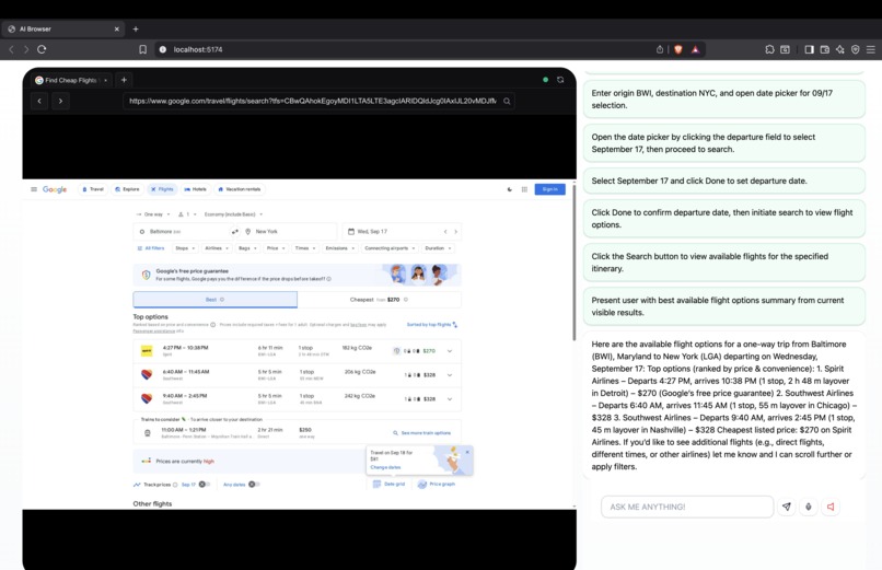 AI Agentic Browser – screenshot 4