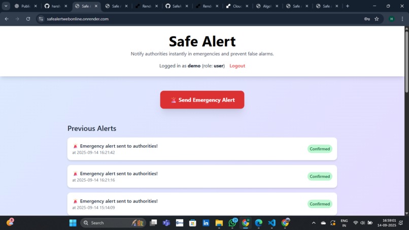 Safe Alert: Smart Emergency Reporting – screenshot 3